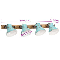 Thumbnail for Wandleuchte 25 W Blau 90x25 cm E27