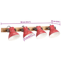 Thumbnail for Wandleuchte 25 W Rot 90x25 cm E27