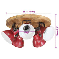 Thumbnail for Deckenleuchte 25 W Rot 50x50x25 cm E27