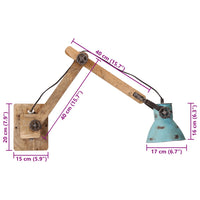 Thumbnail for Wandleuchte 25 W Blau 96x15x20 cm E27