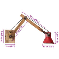 Thumbnail for Wandleuchte 25 W Rot 96x15x20 cm E27