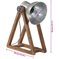 Thumbnail for Schreibtischlampe 25 W Vintage-Silbern 30x17x40 cm E27