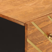 Thumbnail for Beistellschränke 2 Stk. Braun & Schwarz 60x33,5x75 cm Mangoholz