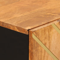 Thumbnail for Beistellschränke 3 Stk. Braun & Schwarz 60x33,5x75 cm Mangoholz