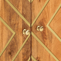 Thumbnail for Beistellschränke 3 Stk. Braun & Schwarz 60x33,5x75 cm Mangoholz