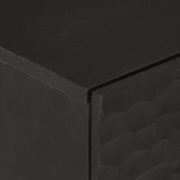 Thumbnail for Beistellschränke 2 Stk. Schwarz 60x33x75 cm Massivholz Mango