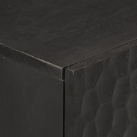 Thumbnail for Beistellschränke 3 Stk. Schwarz 60x33x75 cm Massivholz Mango