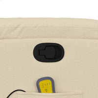 Thumbnail for Massagesessel Creme Stoff