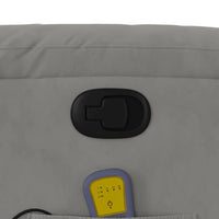 Thumbnail for Massagesessel Hellgrau Mikrofasergewebe