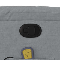 Thumbnail for Massagesessel Hellgrau Stoff