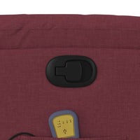 Thumbnail for Massagesessel Weinrot Stoff