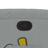 Thumbnail for Massagesessel Hellgrau Stoff