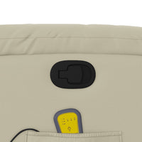 Thumbnail for Massagesessel Creme Kunstleder