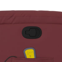 Thumbnail for Massagesessel Weinrot Kunstleder