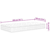 Thumbnail for Matratze Taschenfederkern Mittelfest 100x200 cm