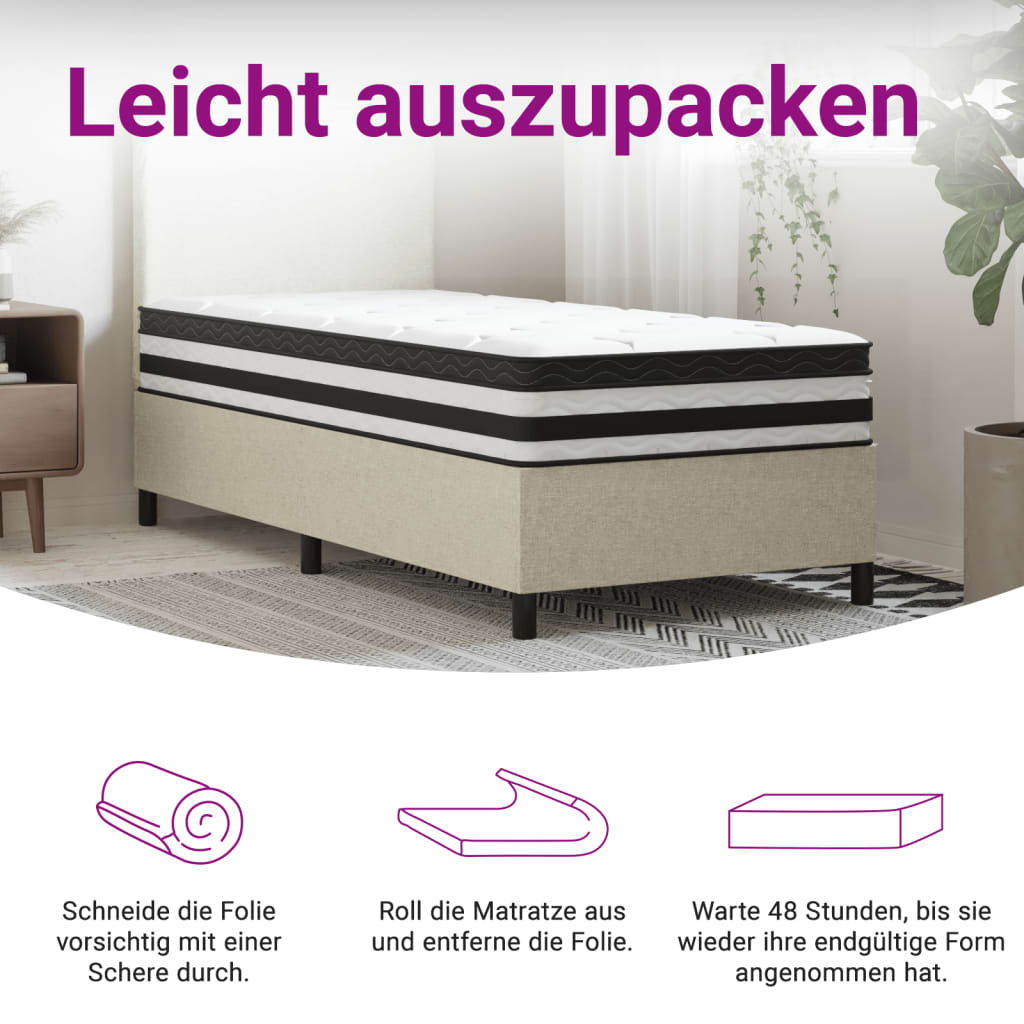 Matratze Taschenfederkern Mittel 70x200 cm