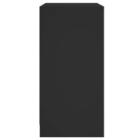 Thumbnail for Beistellschrank mit Glastüren Schwarz 68x37x75,5 cm