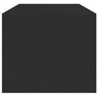 Thumbnail for Couchtisch mit Glastüren Schwarz 102x50x42 cm