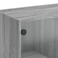 Thumbnail for Couchtisch mit Glastüren Grau Sonoma 102x50x42 cm