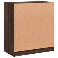 Thumbnail for Beistellschrank mit Glastüren Braun Eichen-Optik 68x37x75,5 cm