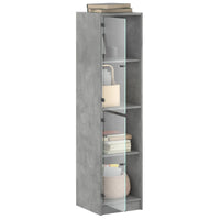 Thumbnail for Highboard mit Glastüren Betongrau 35x37x142 cm