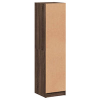 Thumbnail for Highboard mit Glastür Braun Eichen-Optik 35x37x142 cm