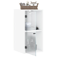 Thumbnail for Wandschrank mit Glastüren Weiß 35x37x68,5 cm