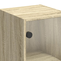Thumbnail for Wandschrank mit Glastüren Sonoma-Eiche 35x37x68,5 cm