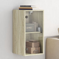 Thumbnail for Wandschrank mit Glastüren Sonoma-Eiche 35x37x68,5 cm