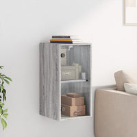 Thumbnail for Wandschrank mit Glastüren Grau Sonoma 35x37x68,5 cm