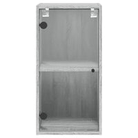 Thumbnail for Wandschrank mit Glastüren Grau Sonoma 35x37x68,5 cm