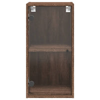 Thumbnail for Wandschrank mit Glastüren Braun Eichen-Optik 35x37x68,5 cm