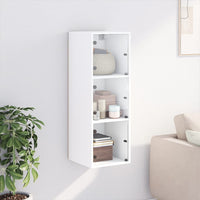 Thumbnail for Wandschrank mit Glastüren Weiß 35x37x100 cm