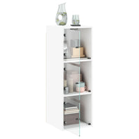 Thumbnail for Wandschrank mit Glastüren Weiß 35x37x100 cm