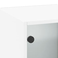 Thumbnail for Wandschrank mit Glastüren Weiß 35x37x100 cm