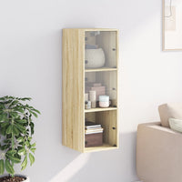 Thumbnail for Wandschrank mit Glastüren Sonoma-Eiche 35x37x100 cm