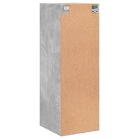Thumbnail for Wandschrank mit Glastüren Betongrau 35x37x100 cm