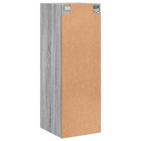 Thumbnail for Wandschrank mit Glastüren Grau Sonoma 35x37x100 cm