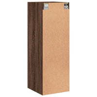 Thumbnail for Wandschrank mit Glastüren Braun Eichen-Optik 35x37x100 cm