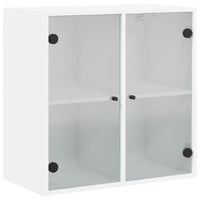 Thumbnail for Wandschrank mit Glastüren Weiß 68x37x68,5 cm