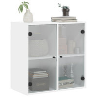Thumbnail for Wandschrank mit Glastüren Weiß 68x37x68,5 cm