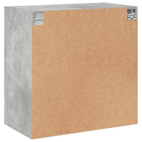 Thumbnail for Wandschrank mit Glastüren Betongrau 68x37x68,5 cm