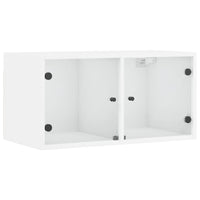 Thumbnail for Wandschrank mit Glastüren Weiß 68,5x37x35 cm