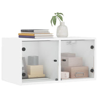 Thumbnail for Wandschrank mit Glastüren Weiß 68,5x37x35 cm