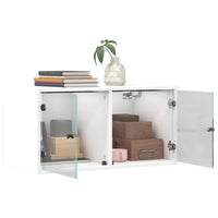 Thumbnail for Wandschrank mit Glastüren Weiß 68,5x37x35 cm