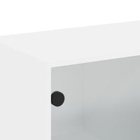 Thumbnail for Wandschrank mit Glastüren Weiß 68,5x37x35 cm