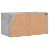 Thumbnail for Wandschrank mit Glastüren Betongrau 68,5x37x35 cm