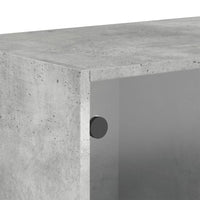 Thumbnail for Wandschränke mit Glastüren 2 Stk. Betongrau 68,5x37x35 cm