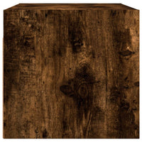 Thumbnail for Wandschrank mit Glastüren Räuchereiche 68,5x37x35 cm