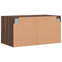 Thumbnail for Wandschrank mit Glastüren Braun Eichen-Optik 68,5x37x35 cm